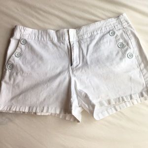 Ann Taylor Loft White Shorts